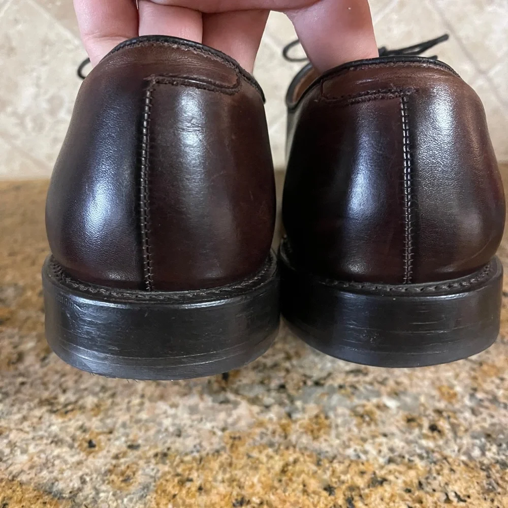 Men's Cap-Toe Oxford Dress Shoes - Dark Brown Size 11B
